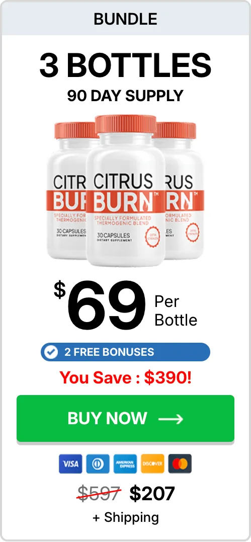 CitrusBurn three bottles order