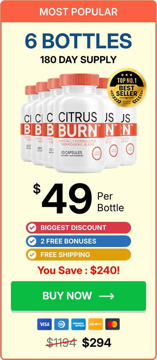CitrusBurn 6 bottles